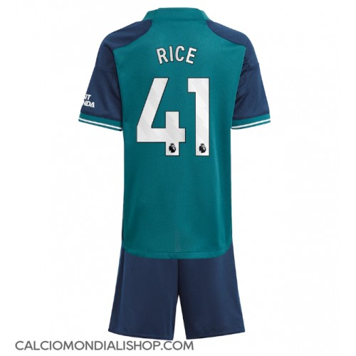 Maglie da calcio Arsenal Declan Rice #41 Terza Maglia Bambino 2023-24 Manica Corta (+ Pantaloni corti)